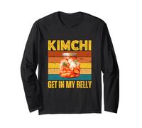 Kimchi Get in My Belly Design Alimentaire coréen rétro Manche Longue