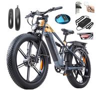 KIMDYMA K03 - vélo électrique suspension intégrale - double moteur 1000W×2 - batterie 20Ah - 100km - freins hydrauliques - pneu 26""