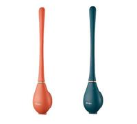 kimeo FlexiClean - Brosse WC Murale en Silicone avec Distributeur intégré，Nettoyage en Profondeur à 360°, Installation Facile, Nettoyage en Profondeur des recoins et des Interstices