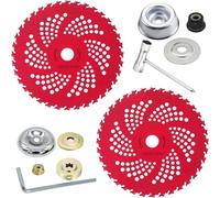 Kimeo G90 Pro - Disque De Désherbage 36 Dents pour Débroussailleuse Lames De Débroussailleuse 22,9 Cm Et 25,4 Cm - avec Kit Adaptateur Universel pour Débroussailleuse (Formule 1)