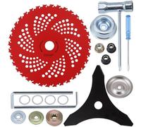 Kimeo G90 Pro - Disque De Désherbage 36 Dents pour Débroussailleuse Lames De Débroussailleuse 22,9 Cm Et 25,4 Cm - avec Kit Adaptateur Universel pour Débroussailleuse (Formule 4)