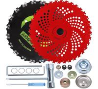 Kimeo G90 Pro - Disque De Désherbage 36 Dents pour Débroussailleuse Lames De Débroussailleuse 22,9 Cm Et 25,4 Cm - avec Kit Adaptateur Universel pour Débroussailleuse (Formule 3)