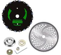 Kimeo G90 Pro - Disque De Désherbage 36 Dents pour Débroussailleuse Lames De Débroussailleuse 22,9 Cm Et 25,4 Cm - avec Kit Adaptateur Universel pour Débroussailleuse (Formule 5)