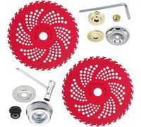Kimeo G90 Pro - Disque De Désherbage 36 Dents pour Débroussailleuse Lames De Débroussailleuse - Remplacement De La Tête De Coupe avec Un Kit D'adaptateur (Formule 1)