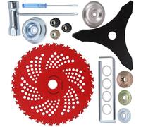 Kimeo G90 Pro - Disque De Désherbage 36 Dents pour Débroussailleuse Lames De Débroussailleuse - Remplacement De La Tête De Coupe avec Un Kit D'adaptateur (Formule 4)