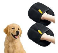 KIMEO Gant brosse électrostatique pour poils d’animaux Gants réutilisables double face pour toilettage d'animaux, lot de 2 gants anti poils, adaptés aux chiens et aux chats