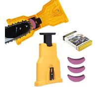 kimeo-s Affût’PRO - Affûteur de tronçonneuse ultra-Rapide, Précision Instantanée Chaine Tronçonneuse Professionnel Avec Aiguise, Outil De Précision Pour Bûcherons (1 Affuteur+3 Aiguiser)