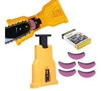 kimeo-s Affût’PRO - Affûteur de tronçonneuse ultra-Rapide, Précision Instantanée Chaine Tronçonneuse Professionnel Avec Aiguise, Outil De Précision Pour Bûcherons (1 Affuteur+5 Aiguiser)