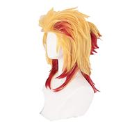 Kimetsu No Yaiba Rengoku Kyoujurou Cosplay Wigs Hair Wig + Wig Cap