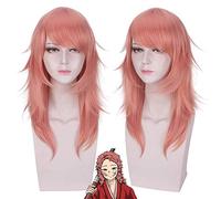 Kimetsu no Yaiba Sabito Cosplay perruque lame de démon Slayer Orange clair Halloween Anime cheveux synthétiques PL-560