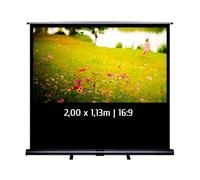 KIMEX 045-1014 Ecran de Projection Portable Pull Up 2,00 x 1,13m, Format 16:9