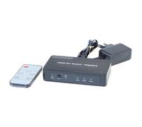 KIMEX - Commutateur vidéo/audio - 4K60Hz - 3 x HDMI - de bureau