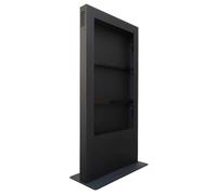 Kimex Structure Totem pour écrans 49'' Structure totem d'intérieur robuste pour écrans 49", compatible VESA, avec compartiment lecteur intégré et