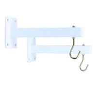 Kimex Équerres de fixation pour écran de projection – Coloris blanc – Pack de 2