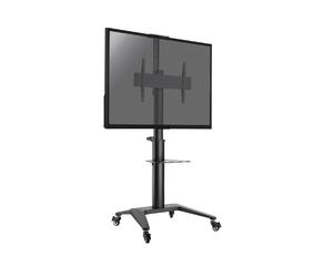 Kimex support mobile écrans 37-70'' Support mobile avec hauteur réglables et plateau modulaire, compatible avec les écrans de 37 à 70 pouces.