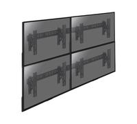 KIMEX - Support TV - Fixation Murale - pour 4 écrans de 49 à 65 Pouces - Fonction Push Pull - pour Mur d'images - 017-2122K