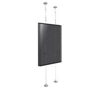 Support filaire 2 écrans TV back to back 42''- 75'' - Hauteur 3m