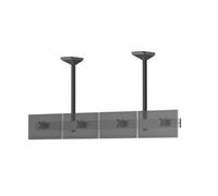 Support TV plafond menu board 4 écrans 32'' - Hauteur 100 cm