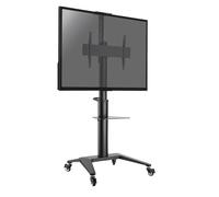 KIMEX - Support TV - Mobile - Inclinable - pour écran 37-70 Pouces - Noir - Hauteur réglable 125-160 cm - 030-1202