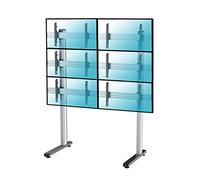 Pied TV Kimex Support de Sol pour 6 écrans TV 45"-55