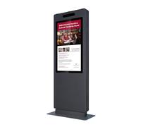 Totem vidéo 55'', FULL HD, 3500 cd, 24h/7j, Outdoor - Connectique cachée