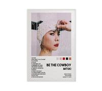 KIMEYT Couverture de l'album Mitski Be The Cowboy - Poster sur toile - Décoration pour chambre à coucher, bureau, chambre - Cadeau - 50 x 75 cm