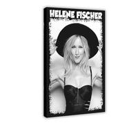 KIMEYT Helene Fischer Poster vintage sur toile pour décoration de chambre à coucher, bureau, chambre, cadeau 20 x 30 cm