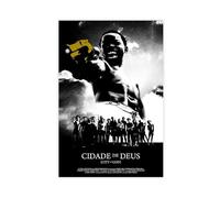 KIMEYT Poster du film Cité de Dieu (4) - Impression sur toile - Décoration murale pour salon, chambre à coucher - 50 x 75 cm