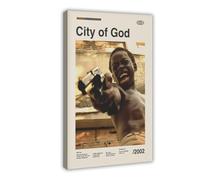 KIMEYT Poster du film Cité de Dieu (7) - Décoration de chambre à coucher, bureau, chambre - Cadeau - 30 x 45 cm