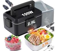 Kimfead Gamelle Chauffante 100W 2.5L Lunch Box Chauffante 12V/24V/230V