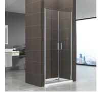 KIMI Porte de douche H 180 cm largeur réglable Choisir la largeur - 97 à 100 cm, Verre - transparent