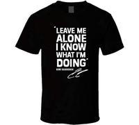 Kimi Raikkonen Leave Me Alone I Know What I'm Doing 3 T-Shirt Mens Black T-Shirt L