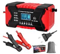 KIMIGO 12V 6A Mainteneur de Chargeur Batterie Intelligent Voiture, Compensation de Température Automatique, Fonction Réparation Batterie, pour Auto Voiture Moto Camion Tondeuse Bateau, AGM Gel Wet SLA