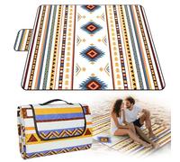 KIMIGO Couverture de Pique Nique Imperméable 200x200 CM - Tapis de Plage Léger,Imperméable sans Sable et Portable,Portable,Lavable Couverture Pique Nique de Camping Pliable pour Camping,Extérieur Rési