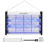 KIMIGO Lampe Anti Moustique, Tueur d'Insectes Electrique UV 20W, Anti Insectes Volants, Moustiques, Guêpes, Moucherons, sans Produits Chimiques, Portée Jusqu'à 80m² avec 2 Ampoules de Rechange