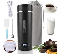 KIMIGO Mini Bouilloire Portable Electrique de Voyage 500ml,Bouilloire Electrique Portable,Tasse de Chauffage Rapide,Inoxydable 316 avec 4 Témpérature Réglable,pour Thé,Lait,Café