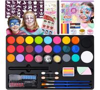 KIMIGO Palette de Maquillage Enfants,23 Couleurs Kit de Peinture pour Le Visage pour Enfants,Peinture Corporelle pour Le Visage,Peinture Visage Enfants pour Halloween,Noël,Carnaval Maquillage