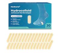 Kimihome 30 pièces pansement ampoule pied - bandages en gel pour talon, orteils - Prévention des ampoules pour les voyages - Coussinets résistants à l'eau (Spot Pack)