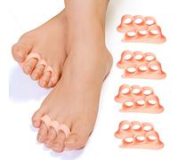 Kimihome Correcteur d'orteil en marteau, 8 paquets de espaceurs d'orteils, 3 boucles pour courbé, prévenir le chevauchement, aider à soulager les douleurs des pieds (gauche/droite)
