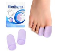 Kimihome Lot de 10 protège-orteils en gel en silicone pour soulager les ongles manquants ou incarnés, cors, callosités, ampoules (6 L + 4 M, lavande)