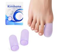 Kimihome Lot de 12 protège-orteils en gel - Coussinets et protecteurs en silicone pour soulager les ongles manquants ou incarnés, cors, callosités - Taille L - Lavande