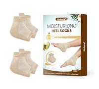 Kimihome Lot de 2 paires de chaussettes hydratantes au talon avec karité et huile de noix de coco - Chaussettes de sommeil en gel pour réparation de nuit en cas de pieds fissurés - Maroon Nourish