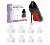 Kimihome Protections de talons hauts pour femme - Réduction du bruit - Améliore le bruit - Antidérapantes - Pour pompes à utiliser sur l'herbe, le gravier - Transparent, plusieurs tailles