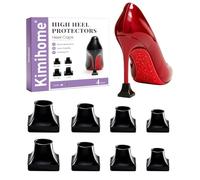 Kimihome Protections de talons hauts pour femme - Réduction du bruit - Améliore les poignées - Antidérapantes - Pour pompes à utiliser sur l'herbe, le gravier (noir, multitaille)