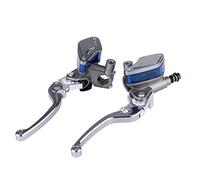 KIMIS Paire de 22mm CNC Moto Pompe de Frein hydraulique Embrayage maître-Cylindre Levier réglable(Couleur Titane)