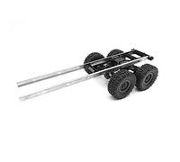 KIMISS 1:16 RC Voiture WPL B24 B16 B36 Camion Militaire Réservoir d'huile Remorque Châssis Pièces de Mise à Niveau et Kit de Balançoire en Métal