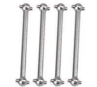 KIMISS 1 18 Arbre D'entraînement 4Cm 2.4 Pièces Métal 4 Pièces Rc Sory Métal Chien Os Arbre D'entraînement pour 1 18 Rc Pièces de Voiture