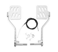 KIMISS 1 Paire de Pédales D'accélérateur de Frein Kit de Pédales Go Kart, Kit Direction Kart, Antidérapante, Résistante à la Rouille et Modification Simple pour Fusée Routière 196cc 5hp,