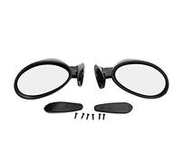 KIMISS 1 paire de rétroviseurs latéraux de voiture, accessoire de Modification de voiture Vintage noir universel de rétroviseur de porte latérale