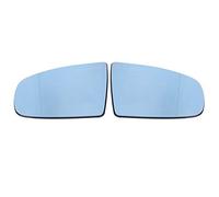 KIMISS 1 paire Grand Angle Verre de Rétroviseur, HD Gauche et Droite Miroir Chauffé pour X5 E70 2008-2013, Bleu, 51167174981/51167174982